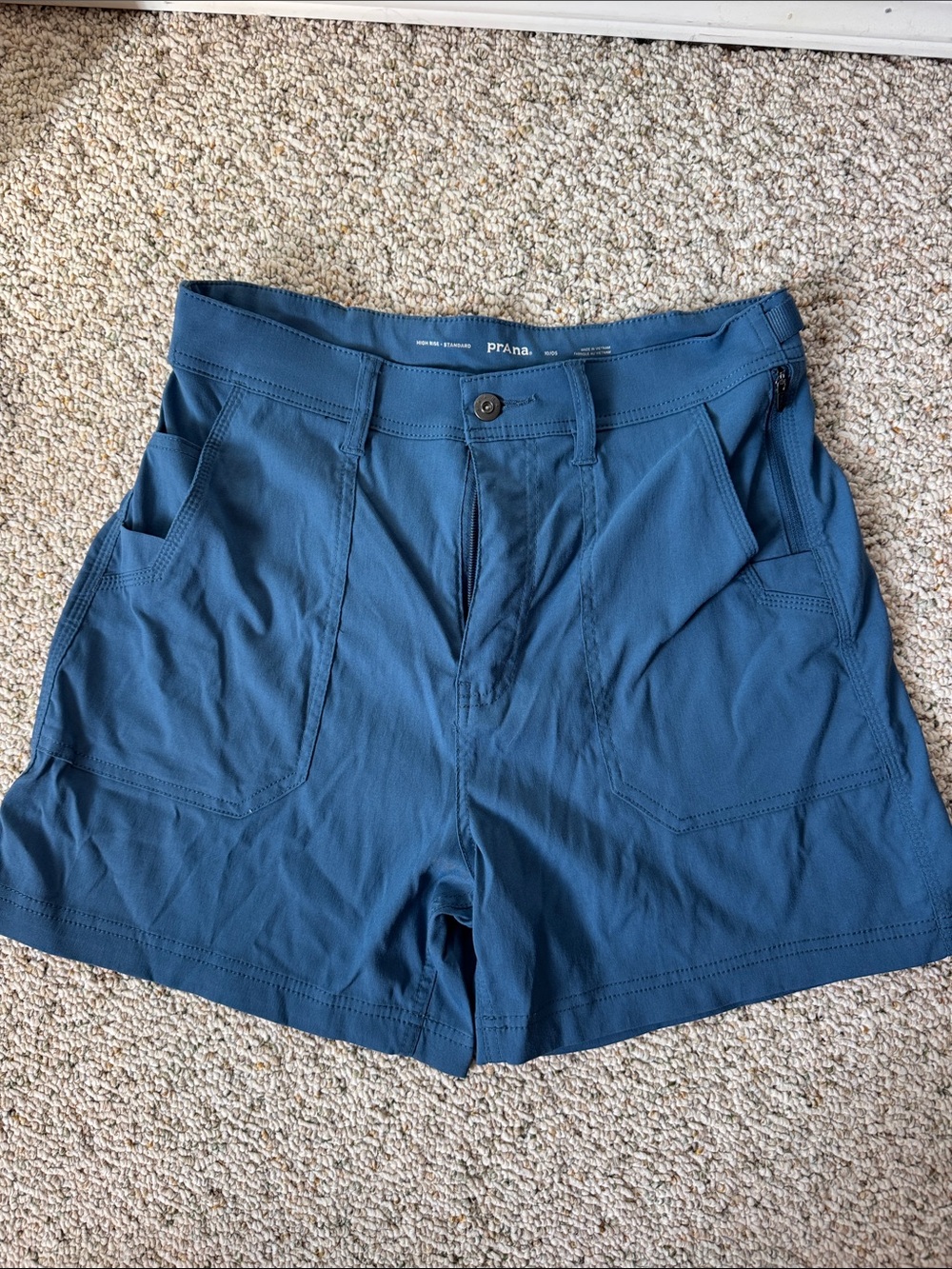 Prana Women's Blue ZION Stretch SHORTS
